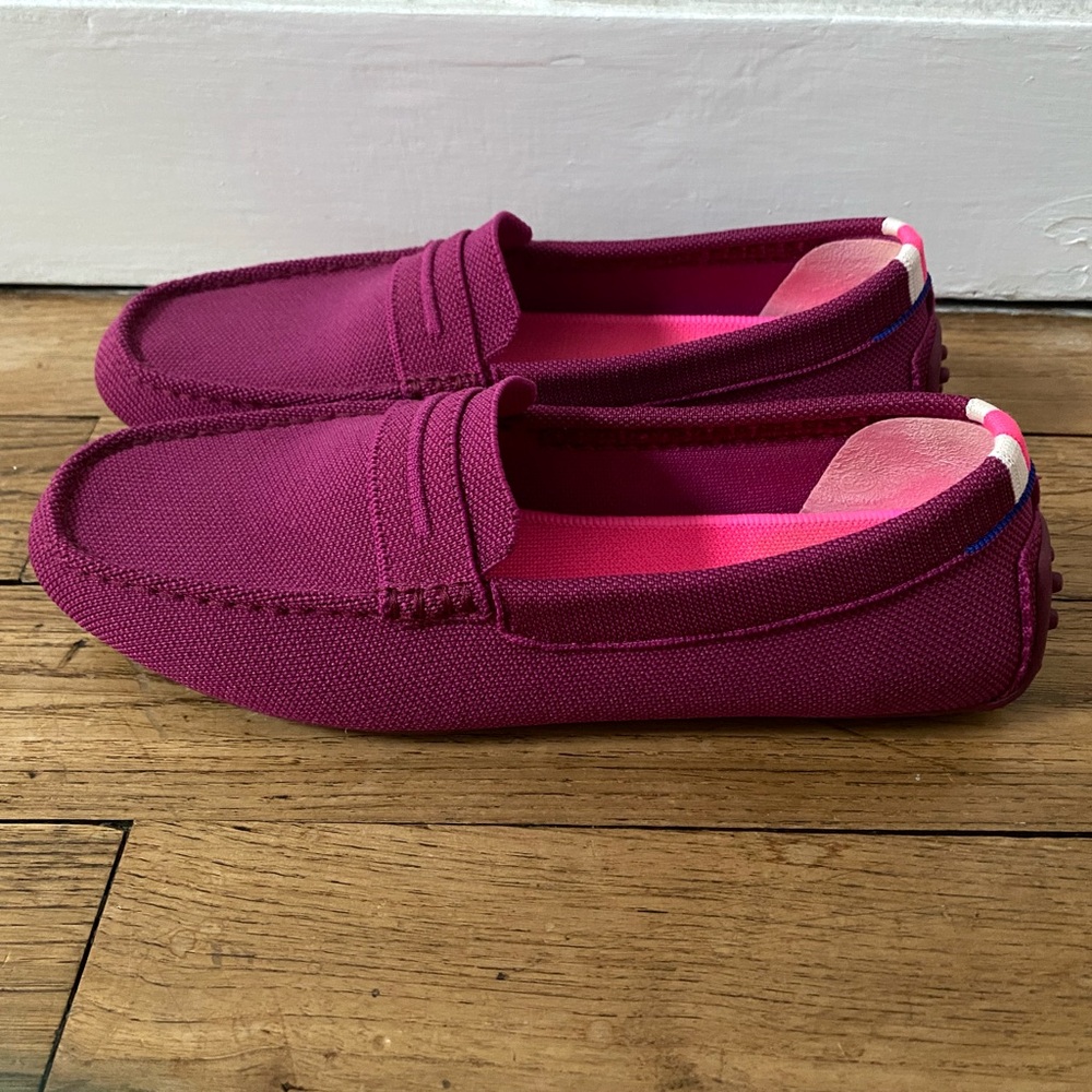 Rothy’s pink The Driver Loafers women’s size 9.5 GREAT CONDITION